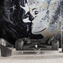 Custom Wall Murals 3D Wallpaper For Bedroom Walls Nordic Creative Hand Painted Abstract Beauty Art Wall Painting Living Room 3D 2024 - buy cheap