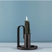 Candelabros de Metal negro, soporte de vela de boda de moda, exquisito candelabro de mesa, adornos de decoración del hogar 2024 - compra barato