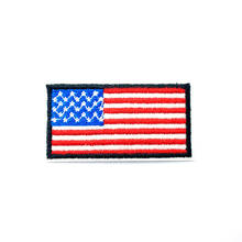 Значки для одежды с американским флагом (Размер: 3,0x6,0 см), Значки для одежды, нашивки с аппликацией для украшения одежды 2024 - купить недорого