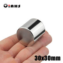 1pcs 30x30mm Super Powerful Strong Bulk Small Round NdFeB Neodymium Disc Magnets Dia 30mm x 30mm N35  Rare Earth NdFeB Magnet 2024 - buy cheap