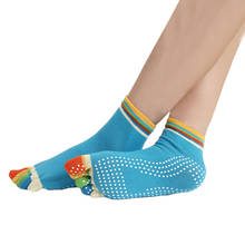 Newly design meias com 5 dedos antiderrapantes, meias de algodão com 5 dedos para exercícios, esportes, pilates, massagem, ioga, cmg786 2024 - compre barato