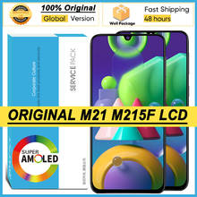 Pantalla Amoled 100% Original de 6,4 pulgadas para Samsung Galaxy M21, M215F, M215F/DS, montaje de digitalizador con pantalla táctil LCD, piezas de reparación 2024 - compra barato