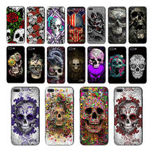 HOUSTMUST Cool unique skull art pattern soft phone case for iphone XS 11 pro max X XR cover 7 8 6s 6 plus 5s se 5 10 shell Coque 2024 - buy cheap