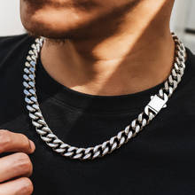 Cadena de eslabones cubanos de acero inoxidable para hombre, Collar personalizado de Hip Hop, Miami, venta al por mayor 2024 - compra barato