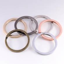 10Pcs/Lot 25 28 30mm Gold Silver Round Key Ring Llaveros Clasp Findings Key Chain Split Ring Plated Key Ring For Jewelry Making 2024 - buy cheap
