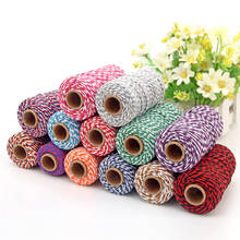 100m/roll 2ply Bakers Twine String Cotton Cords Rope For Home Decor Handmade Christmas Gift Packing Craft Diy Wrapping Gift 2024 - buy cheap