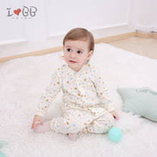 Bebê pijama unisex manga longa dormir conjunto meninos meninas roupas de inverno algodão macio sleepwear 2024 - compre barato