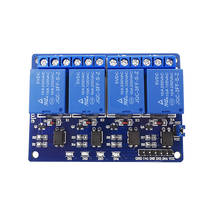 Placa de controle de relé para arduino, módulo de relé optoacoplador de 4 canais de 5v 2024 - compre barato