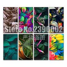 leafy background 5d Diy Diamond Painting Cross Stitch Diamond Embroidery Wallpaper Mosaic Full Square Rhinestone Gifts Picture 2024 - buy cheap