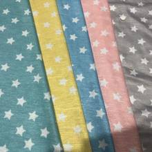 Knitting Stretchy Star Print Sewing Fabric T-Shirt Jersey Fabric Thin Summer Cloth 50*150cm TJ0991 2024 - buy cheap