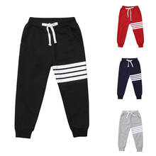 Citgeett Summer New Arrivels Sports Pants Kids Boy Girl Striped Harem Long Pants Toddler Trousers Bottoms Sweatpants 2024 - buy cheap