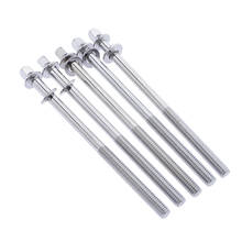 5 X Drum Key Rods Tie Rods With Washers, Stainless Steel, Bass Drum Accessories 2024 - buy cheap