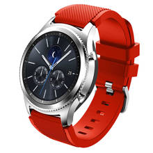 Ремешок для часов для samsung galaxy Watch 46 мм R800 силиконовый спортивный сменный Браслет ремешок для часов 22 мм для gear S3 Frontier/Classic 2024 - купить недорого