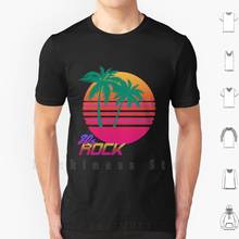 80's Rock T Shirt 6xl Cotton Cool Tee 80s 80 1980 Rock Retro Vintage Sunset Palm Miami Neon Infused Synthwave Beach Miami Vice 2024 - buy cheap