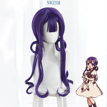 Anime Akane Aoi Purple Long Wig Cosplay Costume Jibaku Shounen Toilet-bound Hanako-kun Synthetic Hair Women Wigs 2024 - buy cheap