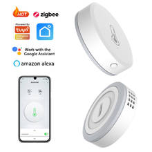 New ZigBee 3.0 Temperature And Humidity Sensor Remote Monitor By Tuya Smart Life APP Battery Powered Work With ALexa Google Home 2024 - buy cheap