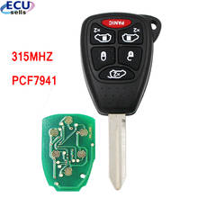 5 + 1b keyless remoto chave fob chip id46 315mhz para chrysler dodge grand caravan OHT692713AA-OHT692427AA-MSN5WY72XX-PCF7941 2024 - compre barato