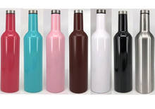 Garrafa de vinho a vácuo de 750ml e 25oz, garrafa de aço inoxidável 304 com isolamento a vácuo de parede dupla, óculos para vinho e cerveja, viagens com 10 peças 2024 - compre barato