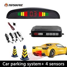 TOPSOURCE Car Auto Led Parking Sensor Parktronic Display 4 Reverse Backup Assistance Radar Detector Light Heart Monitor 2024 - buy cheap