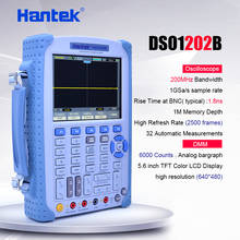 Hantek DSO1202B Handheld Oscilloscope 2 Channels 200MHz Osciloscopio With 6000 Multimeter Oscilloscope 2024 - buy cheap