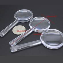 Plastic Handheld Magnifier 3X-5X Magnifier Mini Pocket Magnifying Glass for Read 2024 - buy cheap