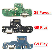 Porta de carregamento usb microfone, conector, placa, cabo flexível para motorola moto g9 play plus, peças de reparo de energia 2024 - compre barato