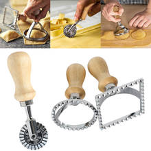 Kit de accesorios de cocina para prensa de Pasta de acero inoxidable, herramienta para hacer raviolis, juego de sellos, rueda de pastelería, moldes para pasteles 2024 - compra barato