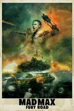 Шелковый плакат Mad Max Fury Road с художественным принтом, домашний Настенный декор 24x36 дюймов 2024 - купить недорого