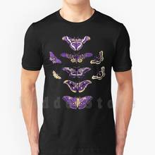 Camiseta design de borboleta, orgulho não-duplo, arranjo vintage para homens, camiseta legal de algodão, estampa diy, não-binário enby 2024 - compre barato
