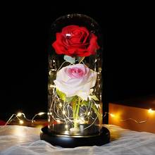 Оптовая продажа, искусственный цветок растение розы, искусственные рождественские сохраненные цветы для свадьбы, цветы для орхидеи 2024 - купить недорого