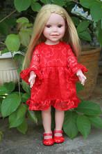 18 Inch American baby Doll gilr full vinyl body reborn baby doll toys for children birthday gift 2024 - buy cheap