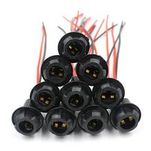 T10 titular instrumento lâmpada soquete conector led adaptador 10 peças para motocicleta/carro/caminhão/barco