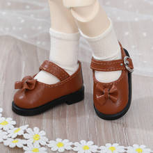Free Shipping BJD Shoes 1 pair 4.7cm Fashion Mini Toy Lace bow Shoes 1/6 Doll for Linachuochuo SM Napi Doll Accessories 2024 - buy cheap