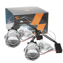 SHUOKE-lente de faro led para coche, accesorio para e46 compact, para audi a6 c5 allroad, w124 para mercedes, 2 unidades, 2,5 2024 - compra barato