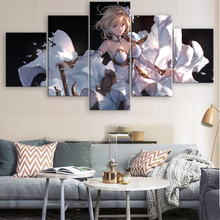 5 Piece Modern Granblue Fantasy Anime Home Decor HD Print Wall Art Canvas Art For Living Painting Wall Art Home Painting Artwork 2024 - buy cheap