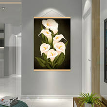 White Floral Calla lily Home Decoration Canvas Painting Wall Art Picture Flower Nordic Poster Canvas Print Scandinavian Art 2024 - buy cheap