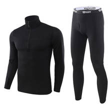 Winter Thermal Underwear Sets Men Quick Drying Anti-microbial Stretch Thermo Compression Fleece Sweat Fitness Warm Long Johns 2024 - buy cheap