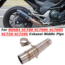 Silenciador de tubo de Escape para motocicleta Honda, tubo de conexión medio modificado para Honda NC700, NC700X, NC750, NC750X, NC700S 2024 - compra barato