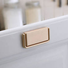 KK&FING 1PC Nordic Cabinet Door Concealed Buckle Handle Zinc Alloy Drawer Pulls Cupboard Wardrobe Door Knobs Furniture Hardware 2024 - buy cheap