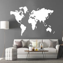 NEW world map Wall Mural Removable Wall Decal For Kids Room Living Room Home Decor Removable Decor Wall Decals 2024 - buy cheap