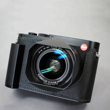 Milicase-Funda de cuero genuino hecha a mano para cámara de vídeo, media bolsa, reposamanos, zapato para Leica Q2 Q2, cubierta inferior MONOCHROM 2024 - compra barato