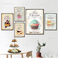 Nordic Decoration Home Posters Kitchen Restaurant Dessert Bread Canvas Painting Wall Art Picture for Living Room Decor No Frame 2024 - buy cheap