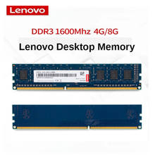 Lenovo-memória ram para computador, 1600 pinos, 4gb, 8gb, mhz, mm, novo dimm, amd/intel 2024 - compre barato