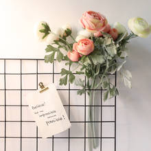 Красивые Искусственные розы, шелковые цветы, букет для украшения дома, свадьба, искусственные цветы, Свадебная подставка, 5 цветов, искусственные розы 2024 - купить недорого