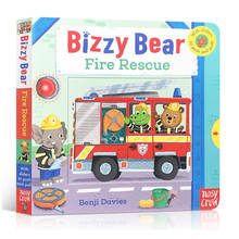 Bizzy Bear Fire Rescue-libro con solapa 3D en inglés, Libro de cartón para bebé, libros educativos para niños 2024 - compra barato