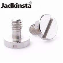 Jadkinsta 50PCS 1/4 Connecting Screw For Camera Tripod Monopod Quick Release Plate Baseplate Rig Flat Head Screw Adapter 2024 - buy cheap