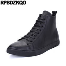 Zapatillas deportivas impermeables para hombre, zapatos masculinos de marca de lujo, en color blanco y negro, cómodos e informales, estilo Hip Hop 2021 2024 - compra barato