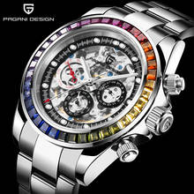 PAGANI Design-reloj automático de acero inoxidable para hombre, pulsera masculina con esqueleto mecánico, resistente al agua, de negocios 2024 - compra barato