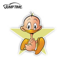 Jump Time 13cm x 11cm Funny Car Stickers Cartoon Tweety Bird Graphics Waterproof JDM Bumper Windows Personality Decals 2024 - buy cheap