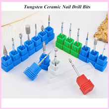 Milling Cutter For Manicure Tungsten Ceramic Nail Drill Bits  For Nail Files Manicure Cutter Nail Art Tools 2024 - buy cheap